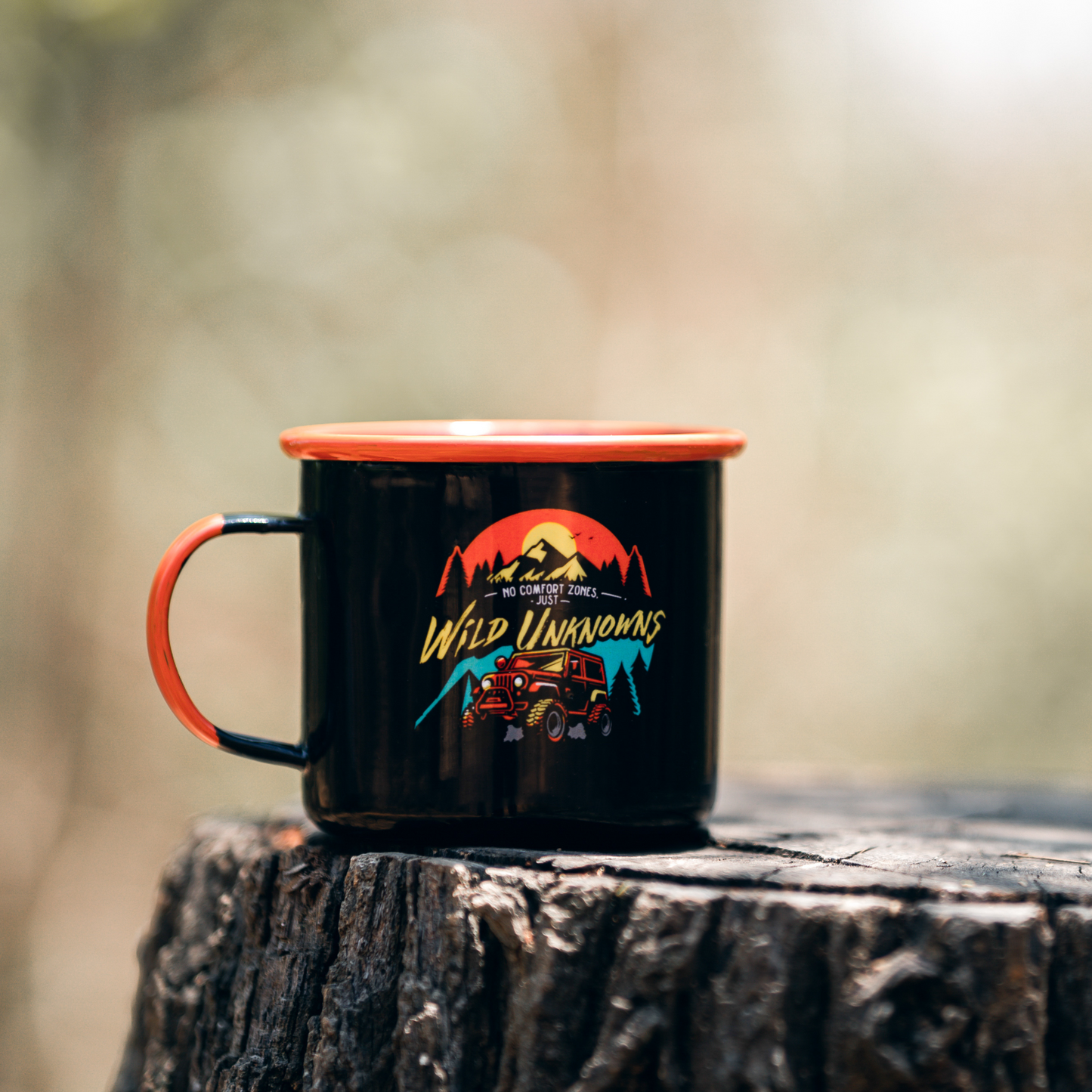Plazy Enamel Mug | Thrive | Colour: Black | 350ml