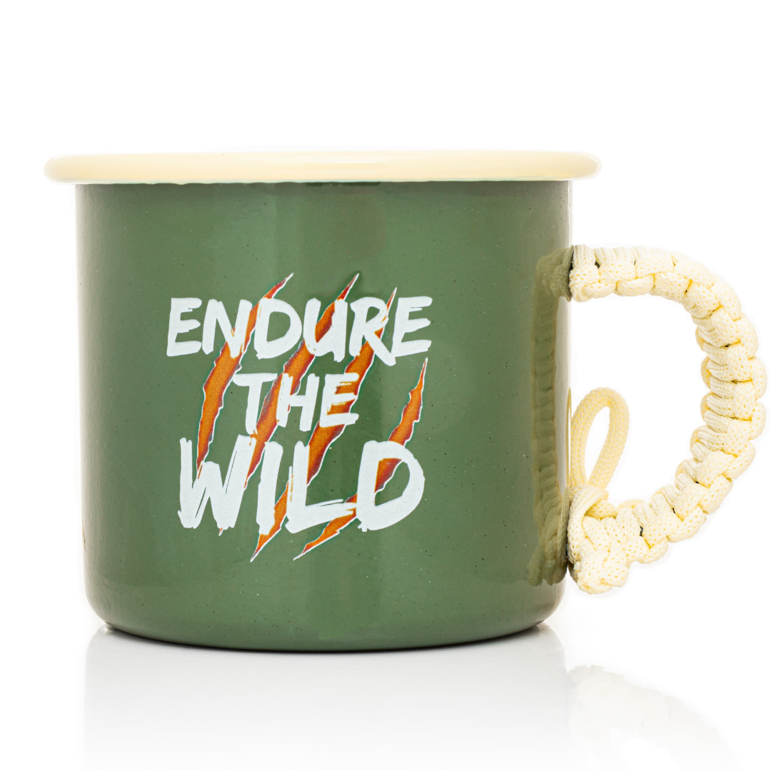 Plazy Enamel Mug | Thirst for Adventure | Colour: Green | 350ml