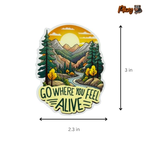Plazy Fridge Magnets | Go Where You Feel Alive | 1pc