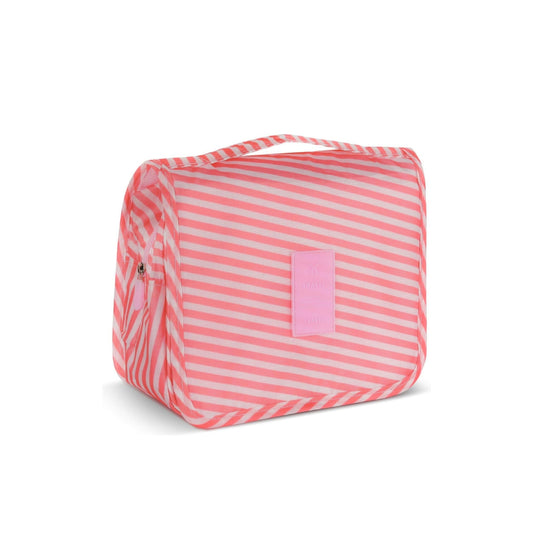 Multifunctional Travel Essentials Kit | For Women | Color: Pink Stripes