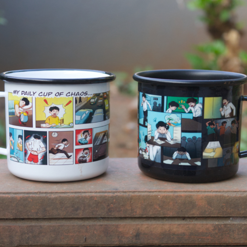 Plazy Mug Bundle - Comic - Black & White