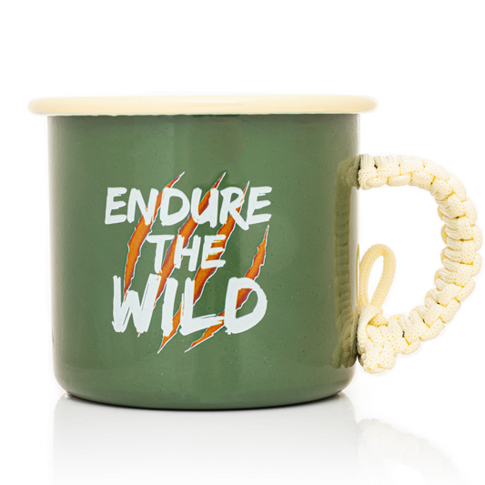 Plazy Enamel Mug | Thirst for Adventure | Colour: Green | 350ml