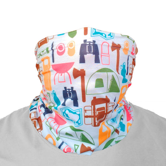 Plazy Neck Gaiter Face Bandana | Design: Campaholic | Size: Free Size