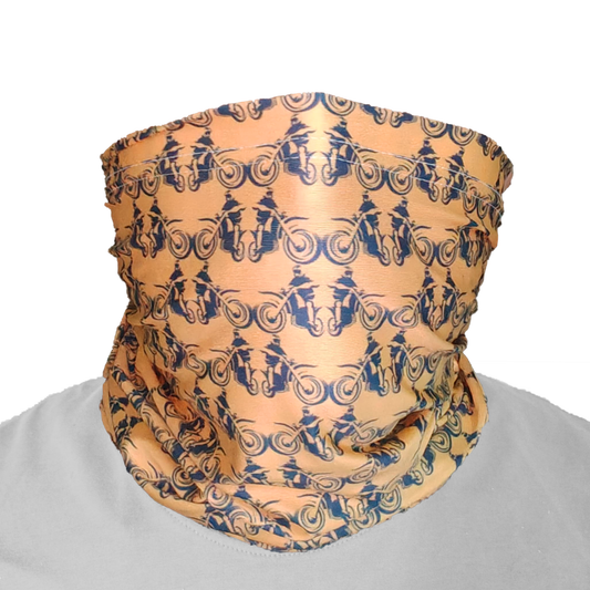 Plazy Neck Gaiter Face Bandana | Design: Born Rider | Size: Free Size
