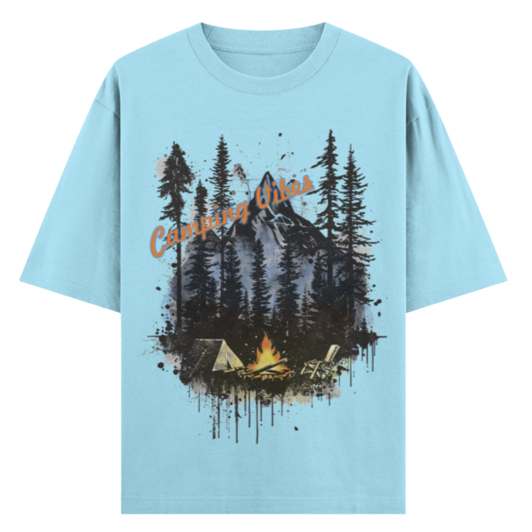 Unisex Oversized Classic T-Shirt - Camping Vibes