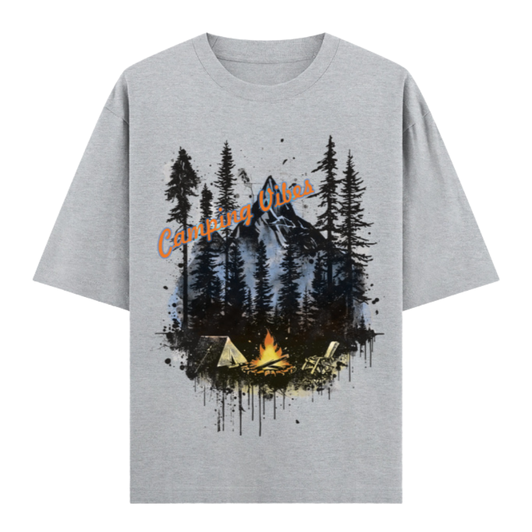 Unisex Oversized Classic T-Shirt - Camping Vibes