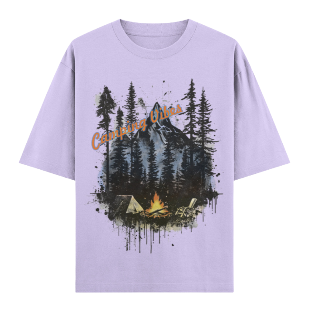 Unisex Oversized Classic T-Shirt - Camping Vibes