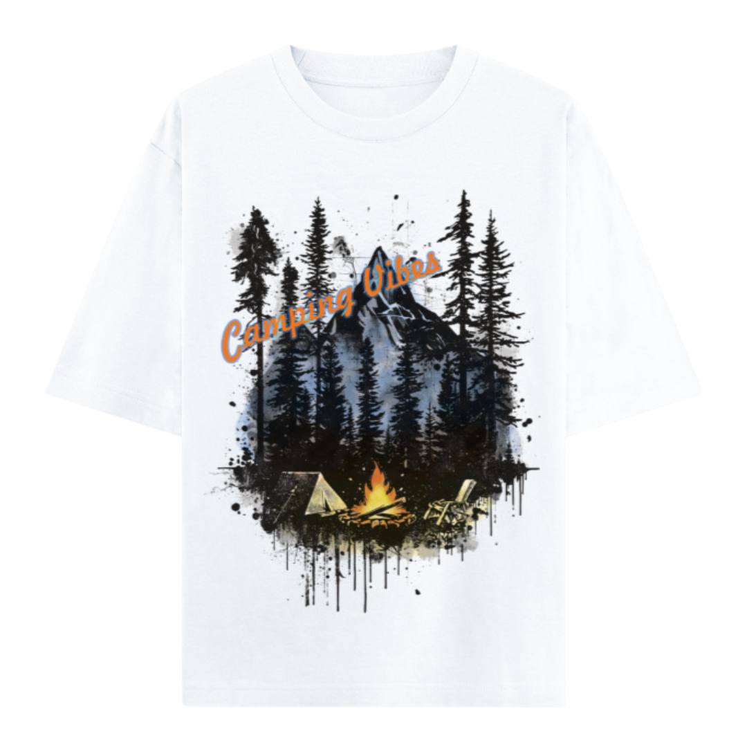 Unisex Oversized Classic T-Shirt - Camping Vibes