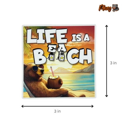 Plazy Fridge Magnets | Life is a Beach | 1pc