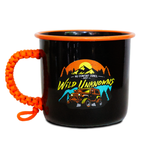 Plazy Enamel Mug | Thrive | Colour: Black | 350ml