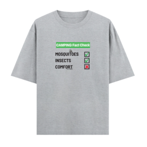 Unisex Oversized Classic T-Shirt - Camping Fact Check