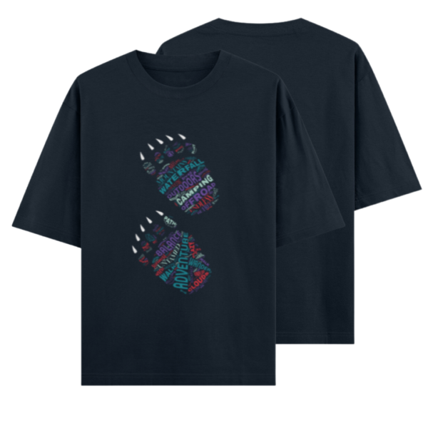 Unisex Oversized Classic T-Shirt - Bear Paws - Image 3