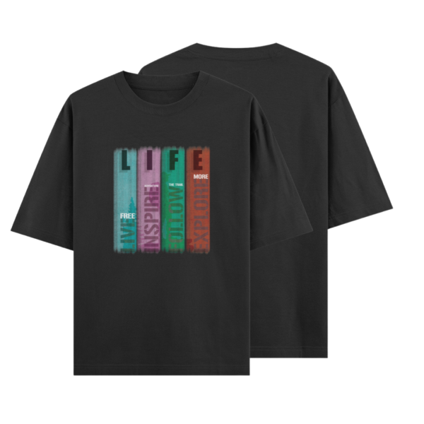Unisex Oversized Classic T-Shirt - Life - Image 3