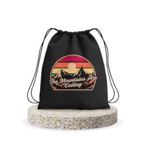 Plazy Drawstring Bag | Design: Mountain Calling | Size: Standard