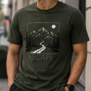 Unisex Classic Crew T-Shirt - Escape - Image 5