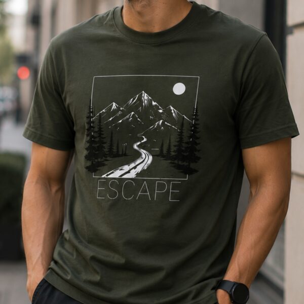 Unisex Classic Crew T-Shirt - Escape - Image 5