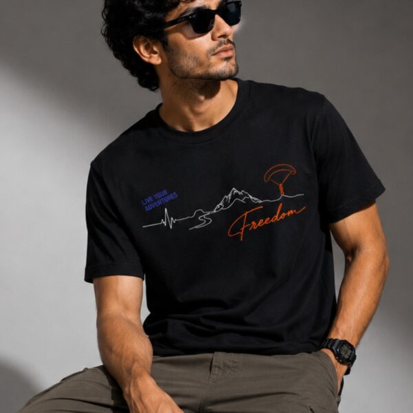 Unisex Classic Crew T-Shirt- Freedom - Image 3