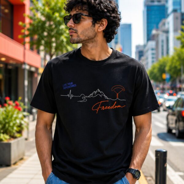 Unisex Classic Crew T-Shirt- Freedom - Image 4