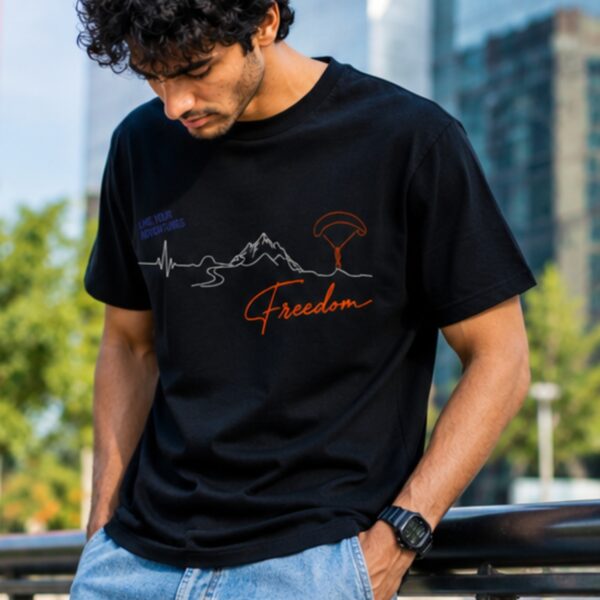 Unisex Classic Crew T-Shirt- Freedom - Image 5