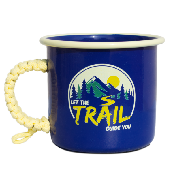 Enamel camping coffee mug trekking
